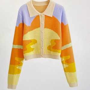 ZARA Knit cropped cardigan